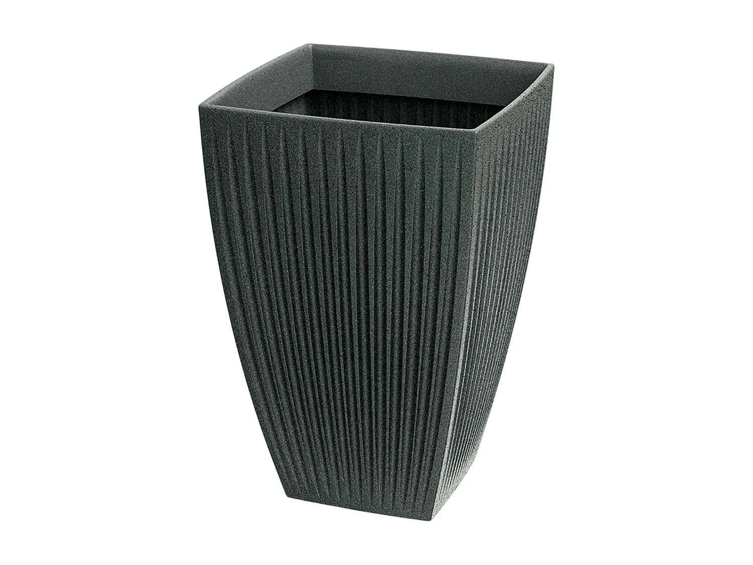 Pot de fleurs Latia Carré HAUT Ø40x40 Granit graphite