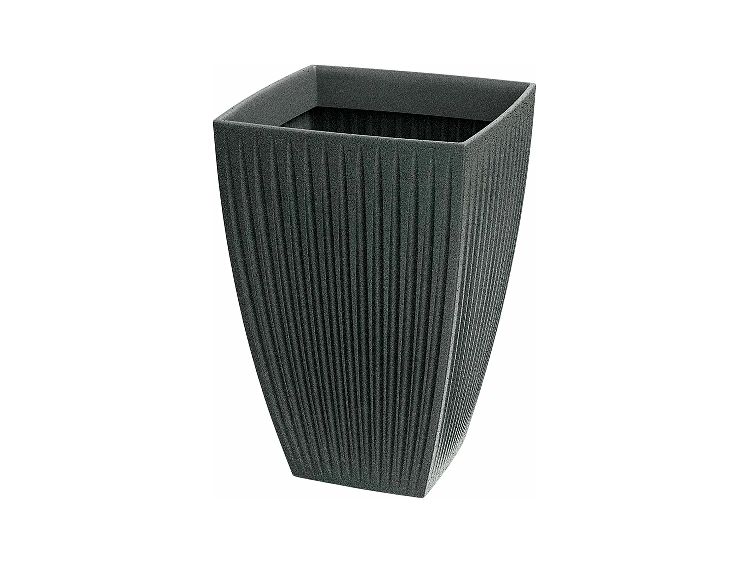 Pot de fleurs Latia Carré HAUT Ø40x40 Granit graphite
