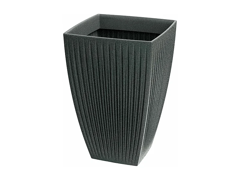 Pot de fleurs Latia Carré HAUT Ø40x40 Granit graphite