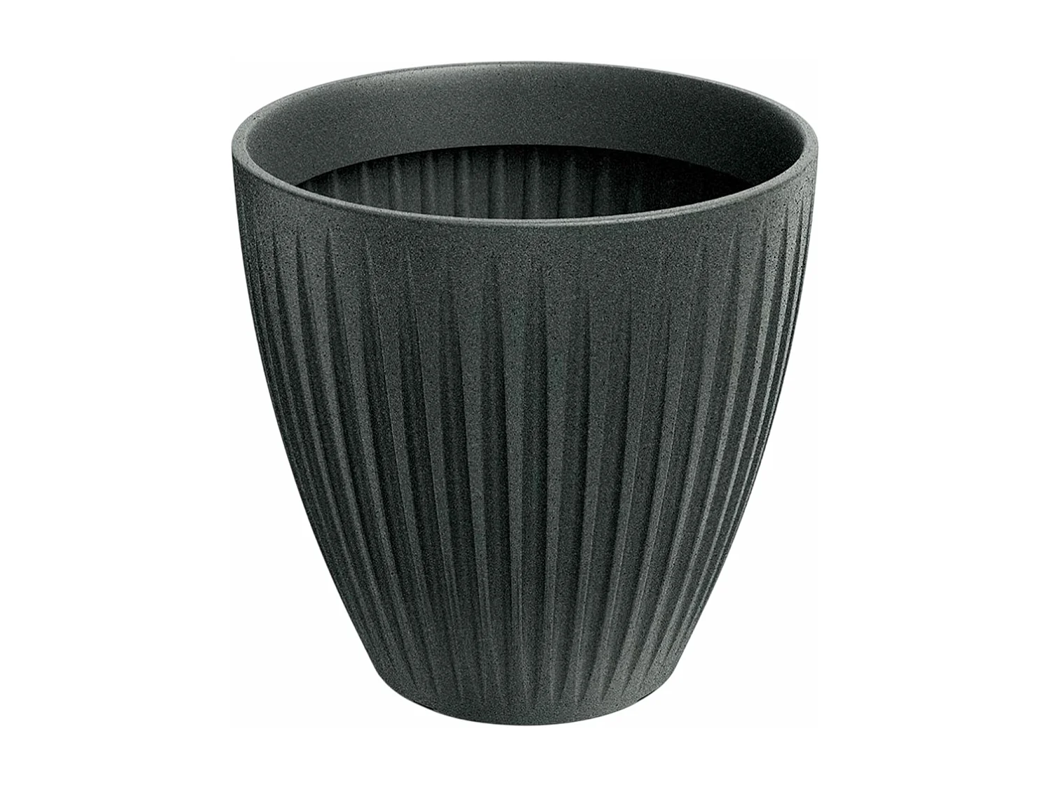 Pot de fleurs Latia Round MIDL Ø48x48 granit graphite