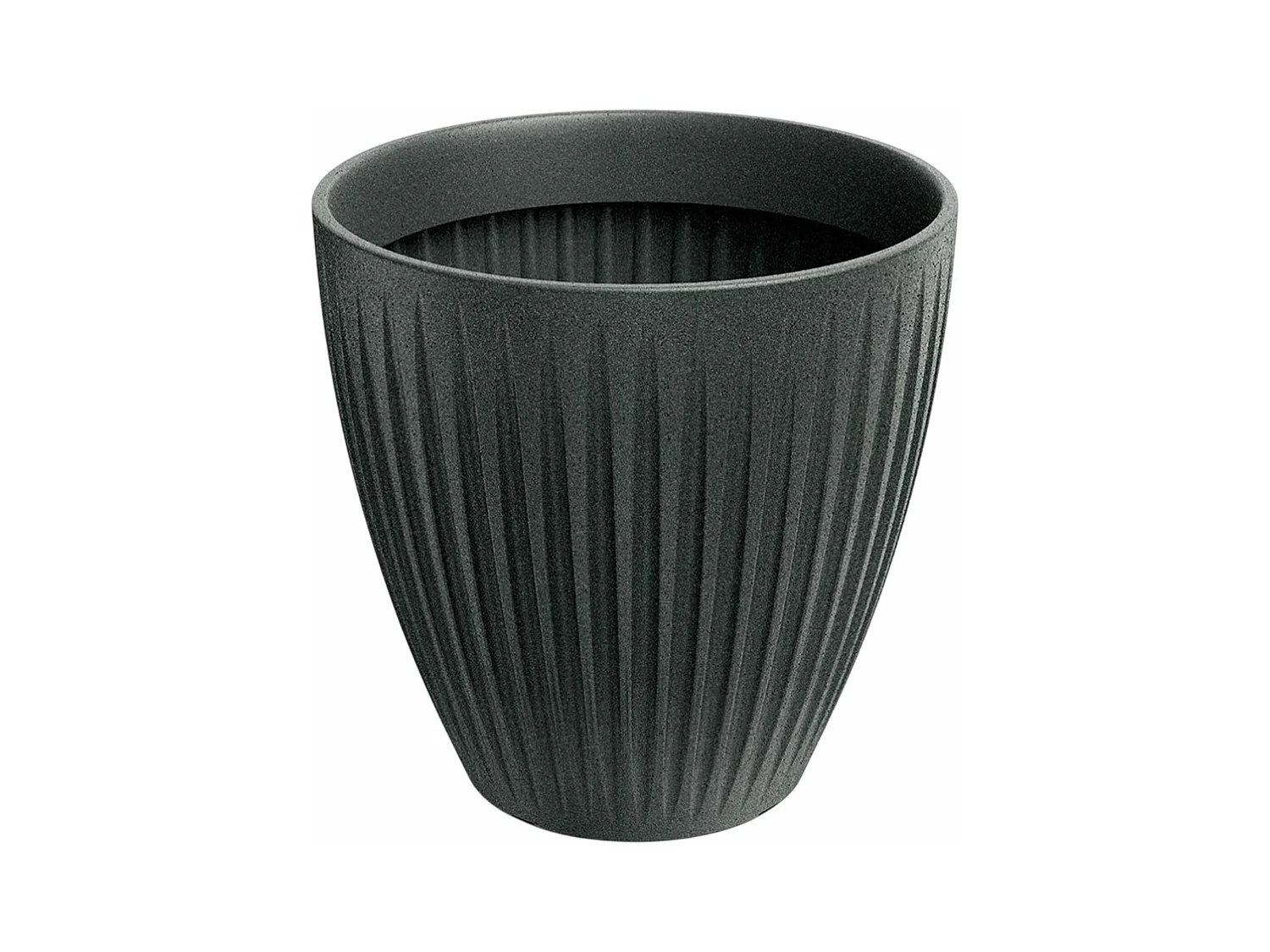 Pot de fleurs Latia Round MIDL Ø48x48 granit graphite