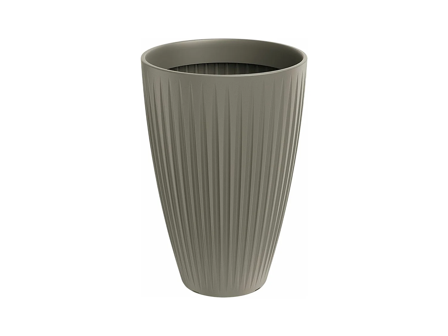 Pot Latia Round HIGH Ø60x58 moka