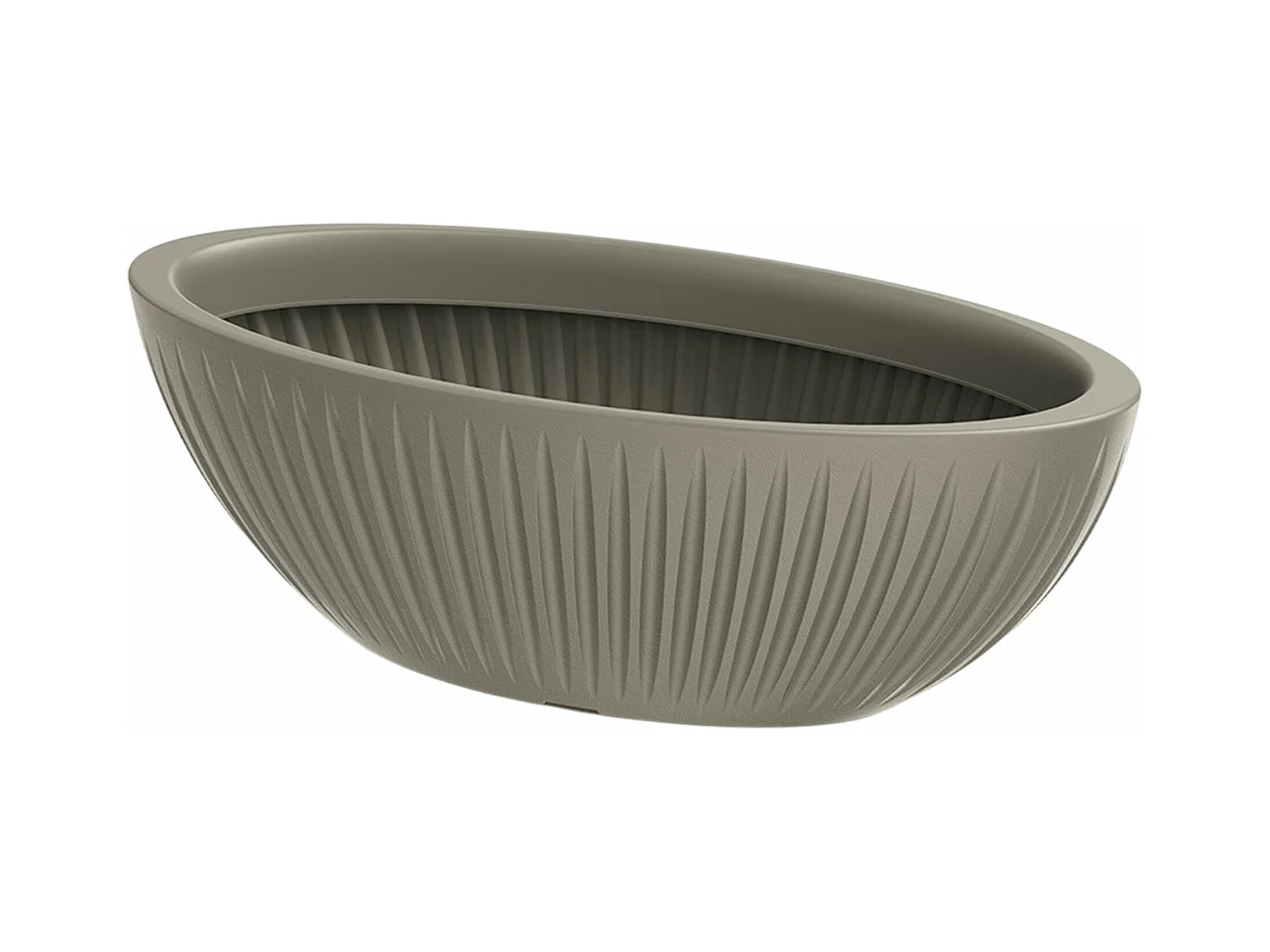 Pot ovale Latia 58x24x20 moka