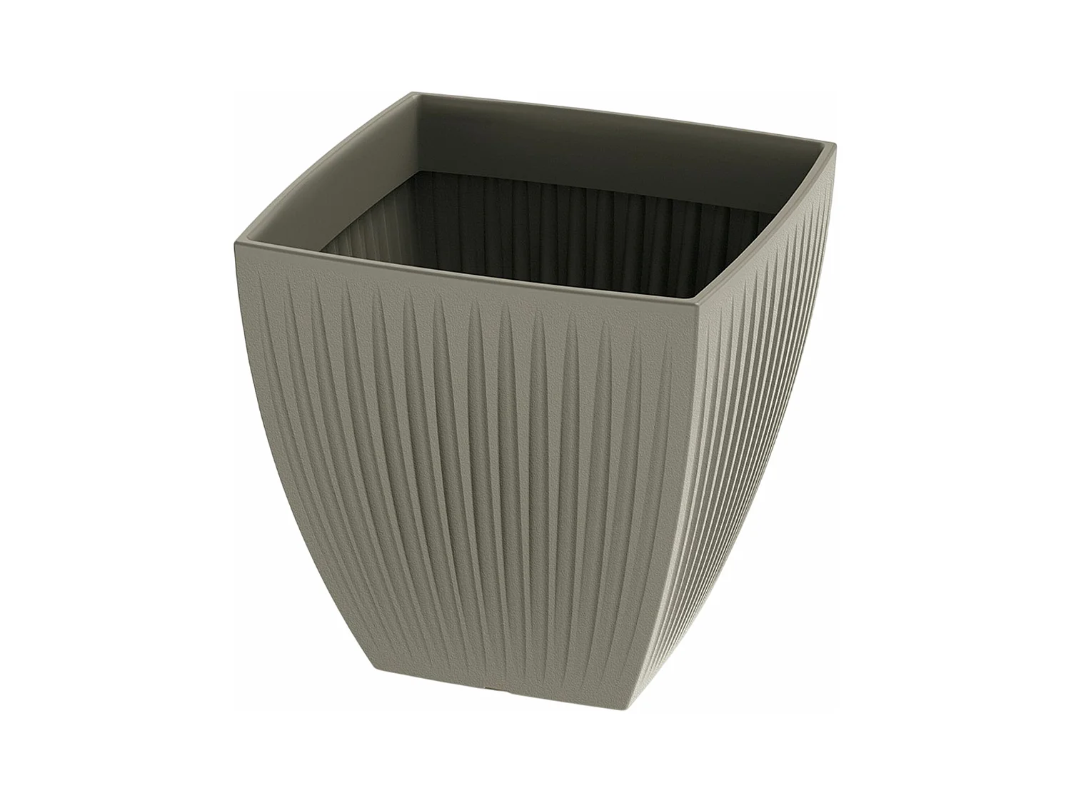 Pot Latia Carré MIDL Ø48x48 Mocca