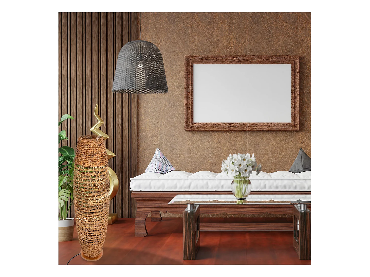 WELL HOME - Lampadaire SP Arena Naturel H 118