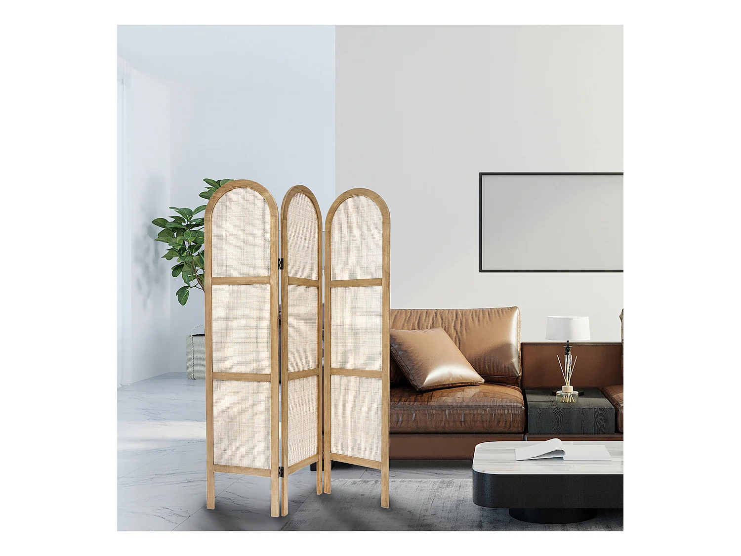 WELL HOME - Moustiquaire en osier hauteur 170