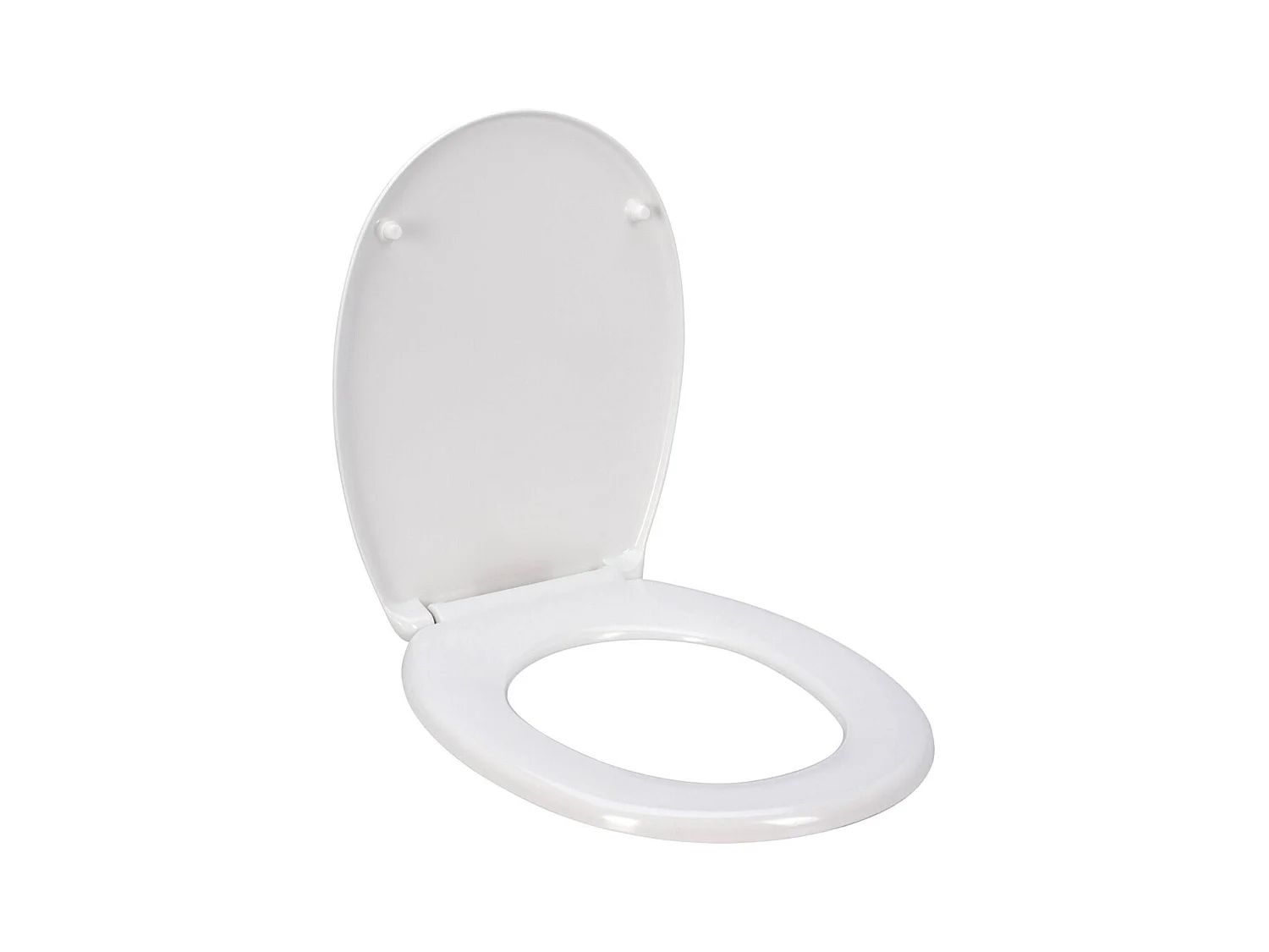 Siège de salle de bain Well Home Duroplast 38x5,5x47cm avec couvercle en ABS chromé et charnières avec système SOFTCLOSE
