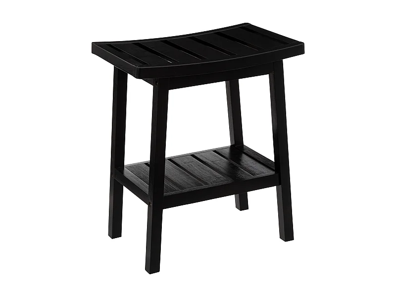 WELL HOME - Tabouret en bambou noir