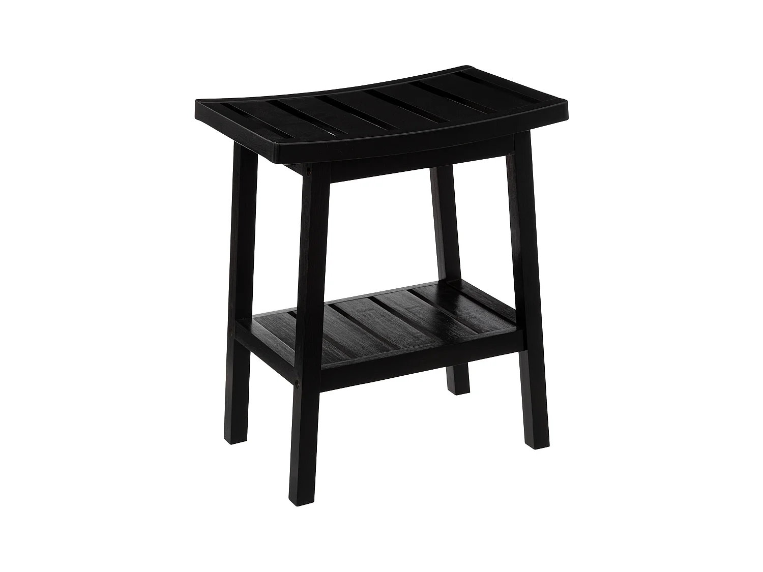 WELL HOME - Tabouret en bambou noir