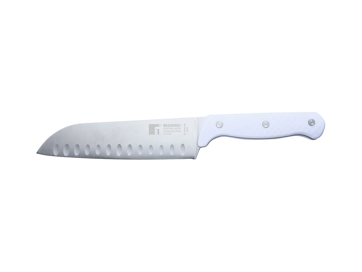 Coffret de 3 Couteaux (Chef + Santoku + Multiusage) avec Tacoma NATURELLEMENT en Acier Inox Bergner