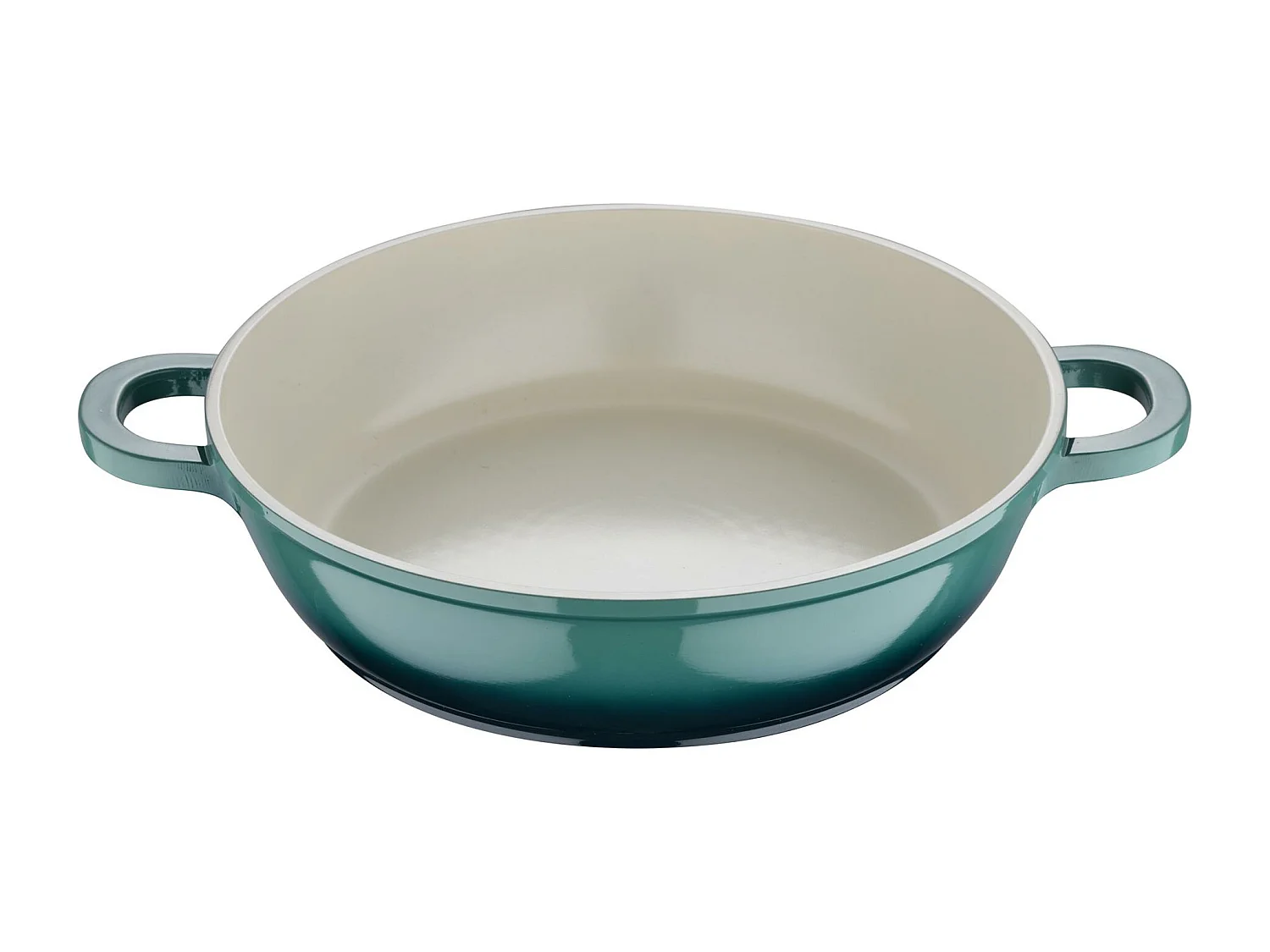 Marmite basse Ø24x6,5cm en fonte d'aluminium EXCALIBUR avec couvercle Bergner