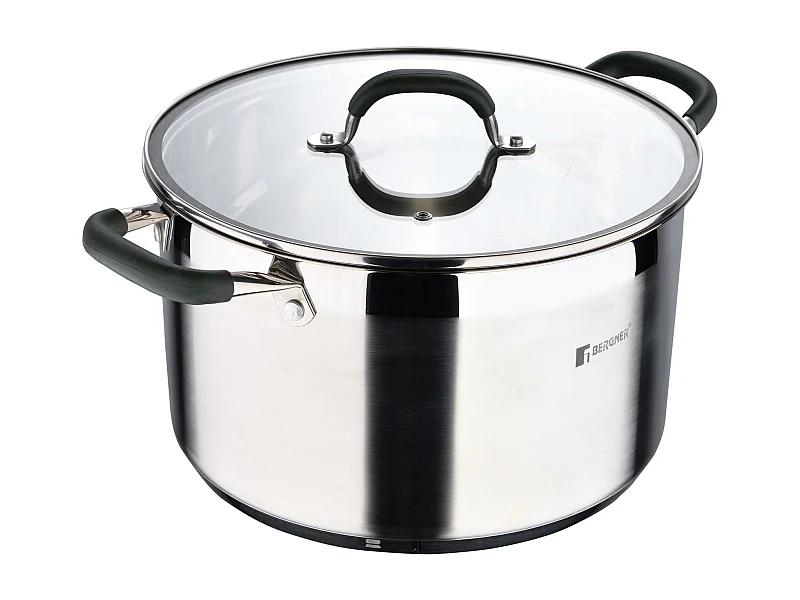 Marmite Ø28x16,5cm 9,5Len MIDNIGHT inox avec couvercle Bergner