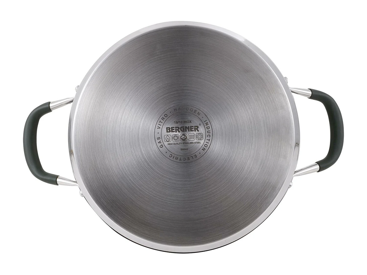 Marmite Ø28x16,5cm 9,5Len MIDNIGHT inox avec couvercle Bergner