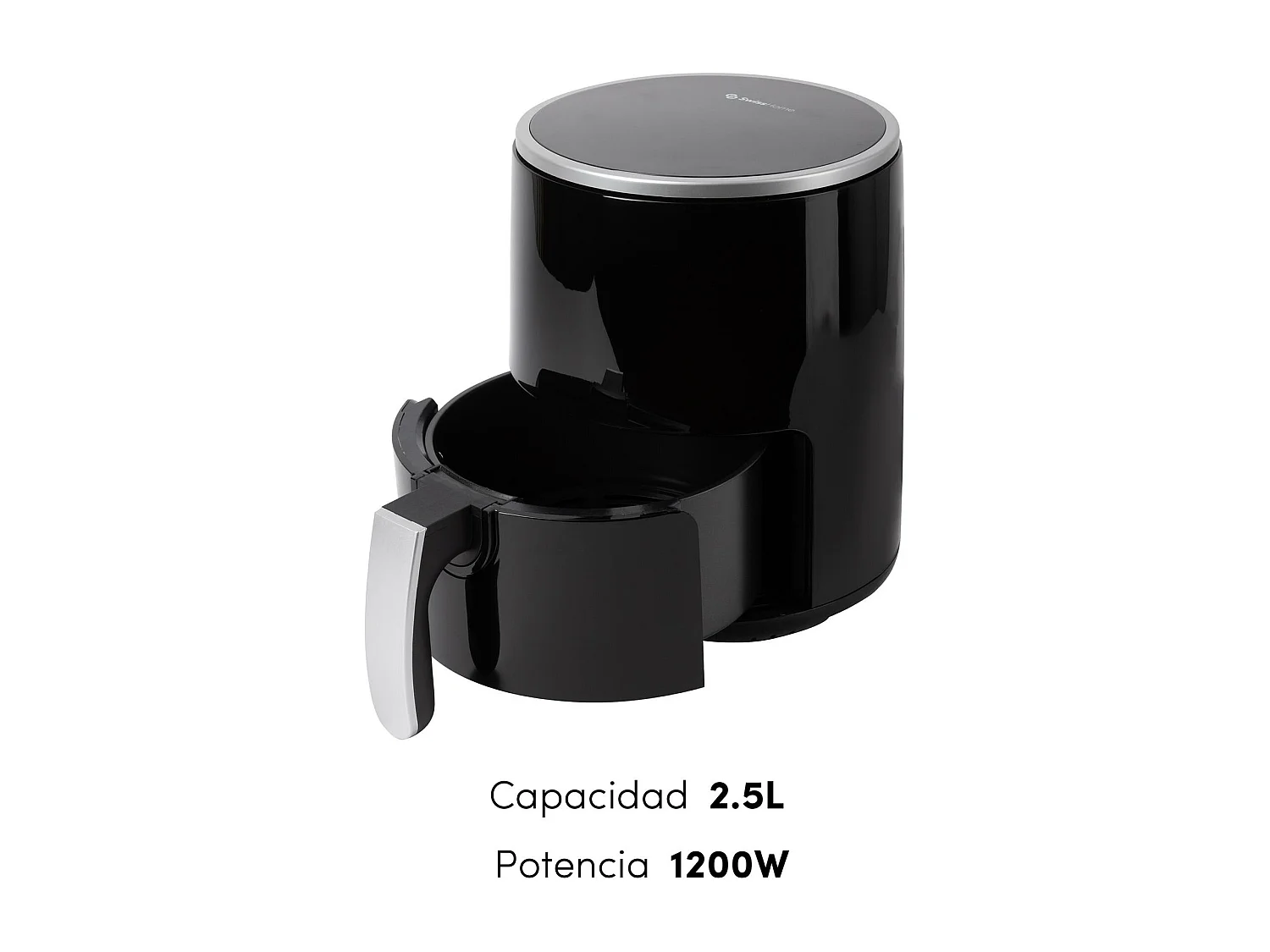 Friteuse à air 2,5L 1200W avec affichage numérique et température réglable 80-200ºC SwissHome