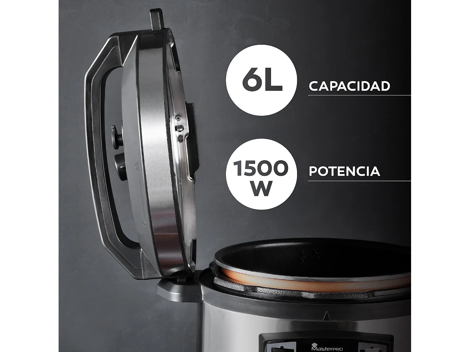 Kit de friteuse à air pour autocuiseur 6L 1500W + pulvérisateur d'huile MasterPRO