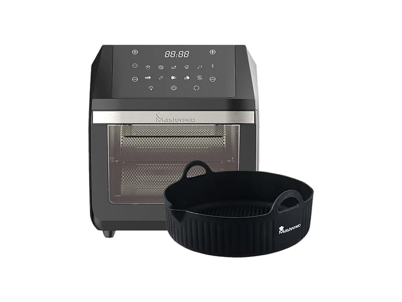Ensemble friteuse à air 11 L 1800 W + plaque de four ronde en silicone ROCKET MasterPRO