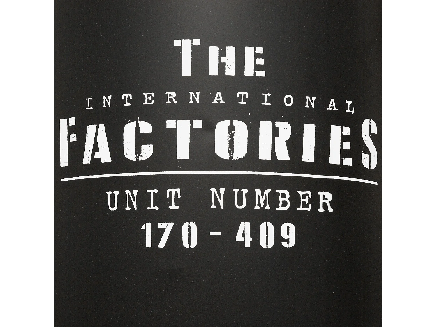 WELL HOME - Pouf canister "Joao", métal et bois, noir