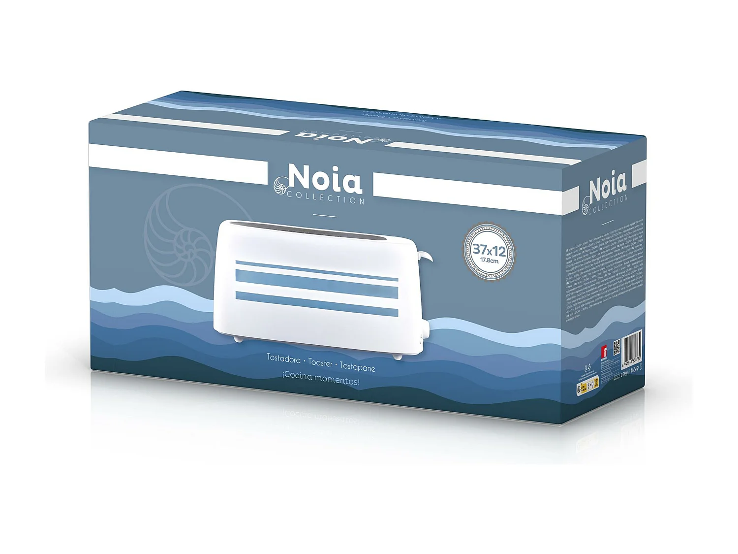 Grille-pain NOIA 2 tranches 7 vitesses 700 W Bergner