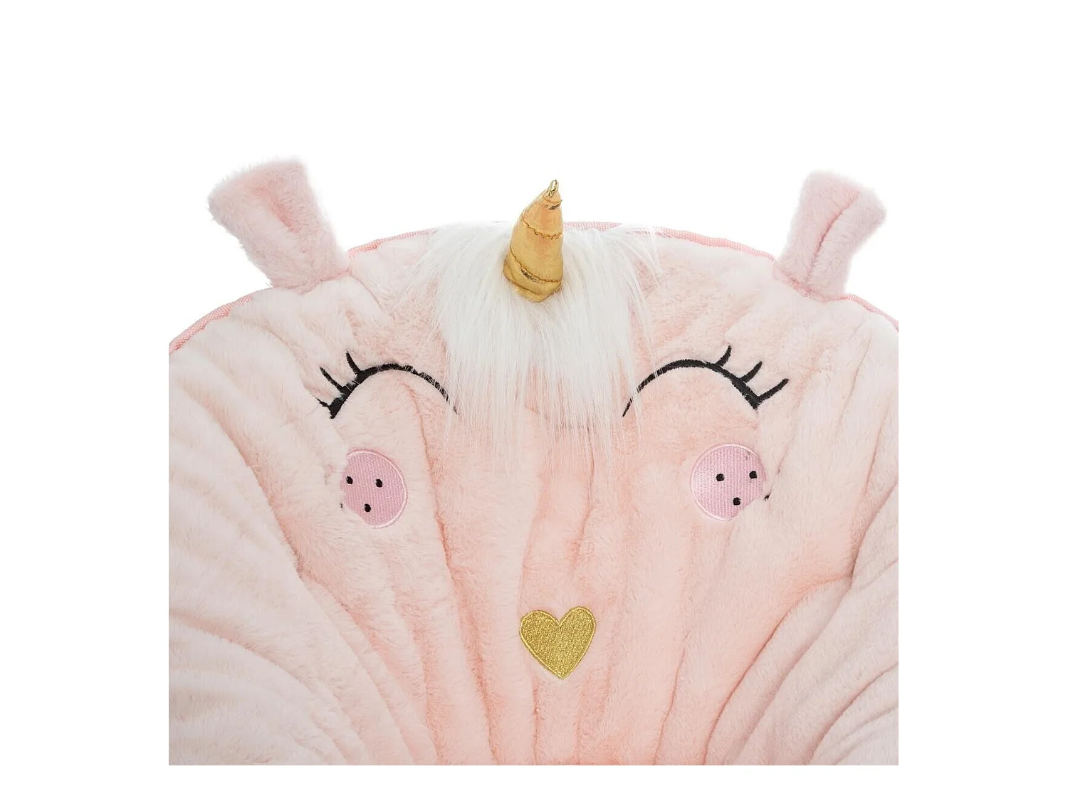 WELL HOME - Fauteuil pliant Licorne, tissu rose