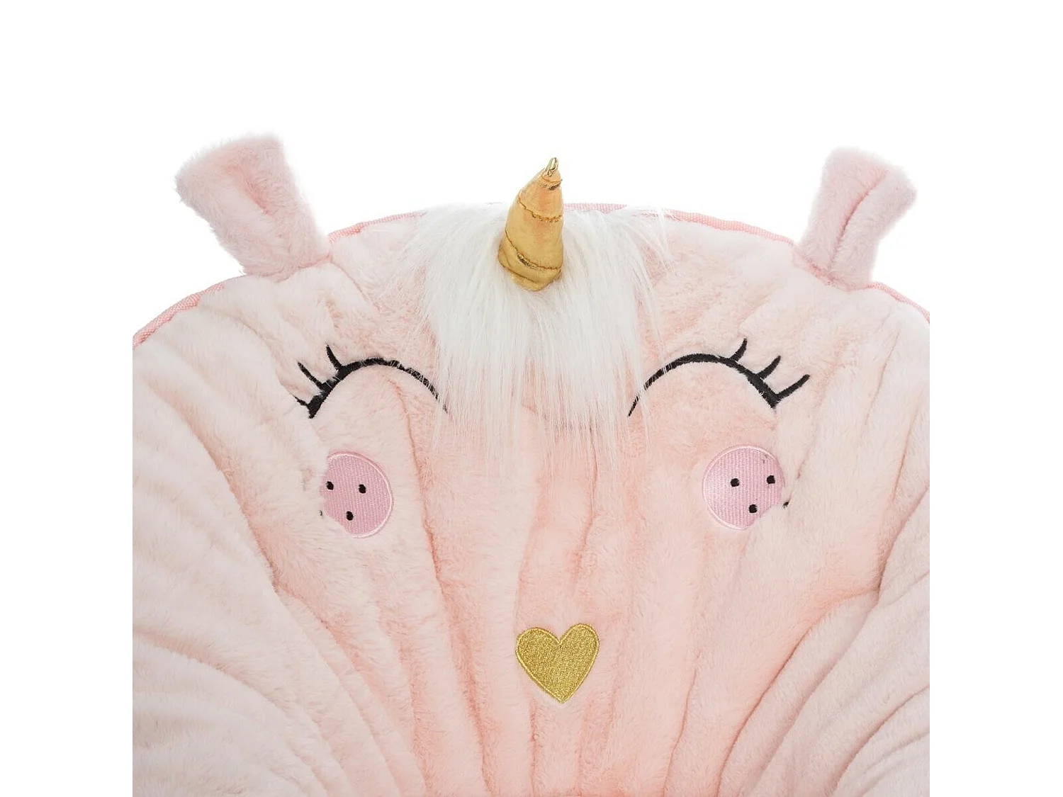 WELL HOME - Fauteuil pliant Licorne, tissu rose