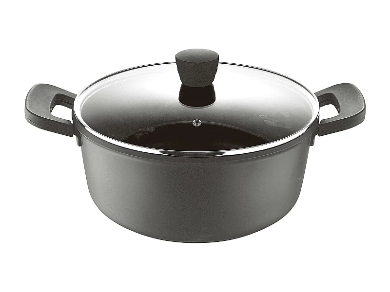 Cocotte Ø20x9,5cm en fonte d'aluminium RETRO avec couvercle Bergner