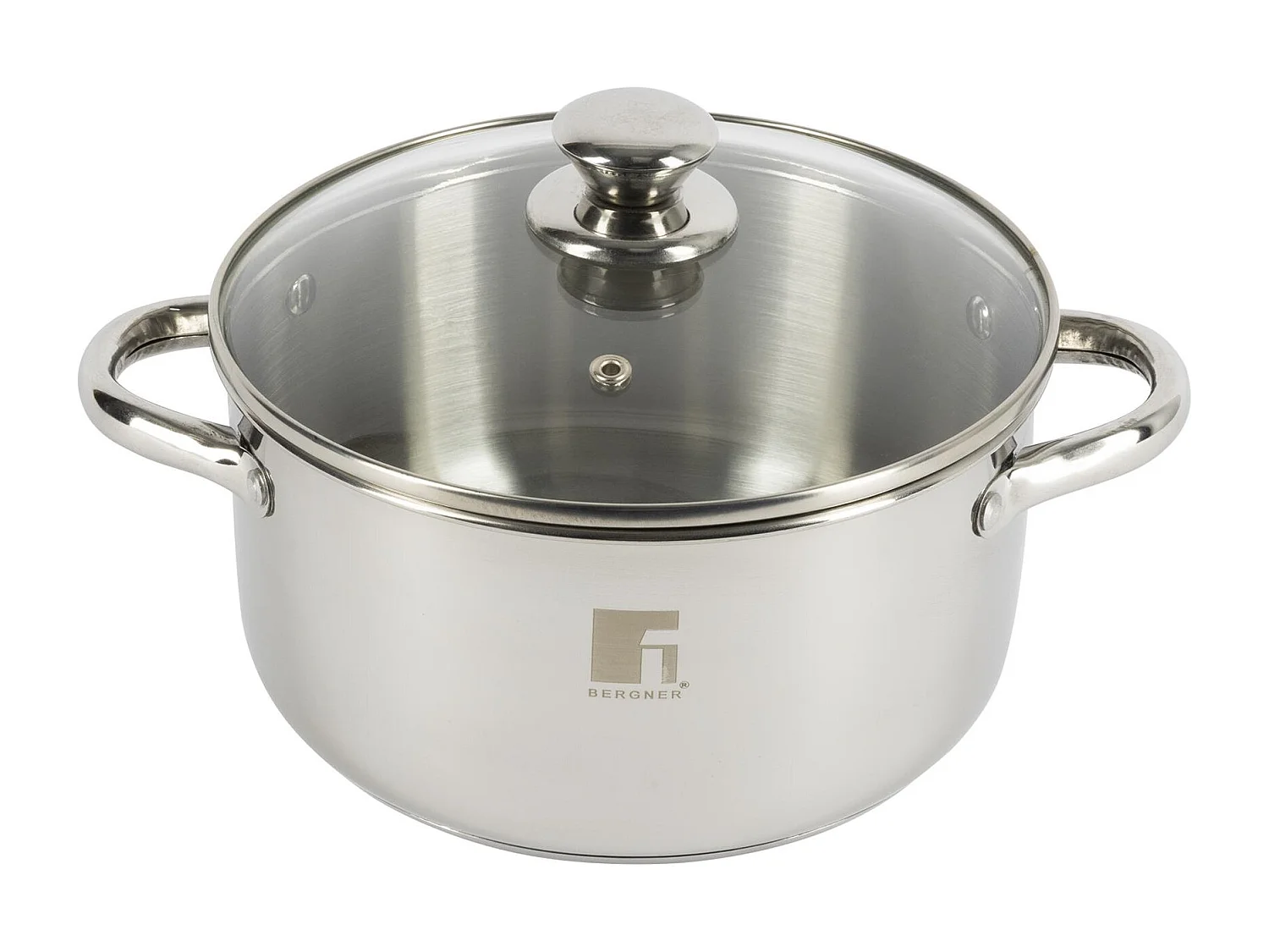 Set de 3 casseroles (Ø16Ø18Ø20cm) ALEA avec couvercles Bergner en inox