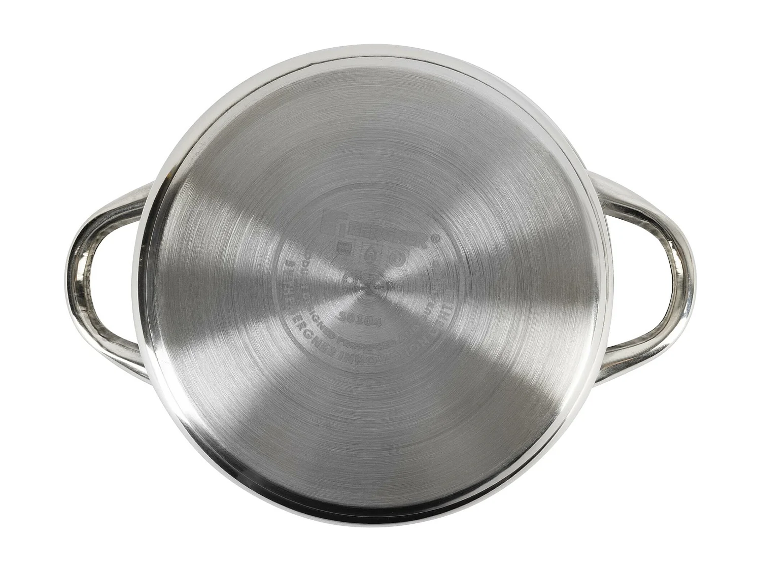 Set de 3 casseroles (Ø16Ø18Ø20cm) ALEA avec couvercles Bergner en inox