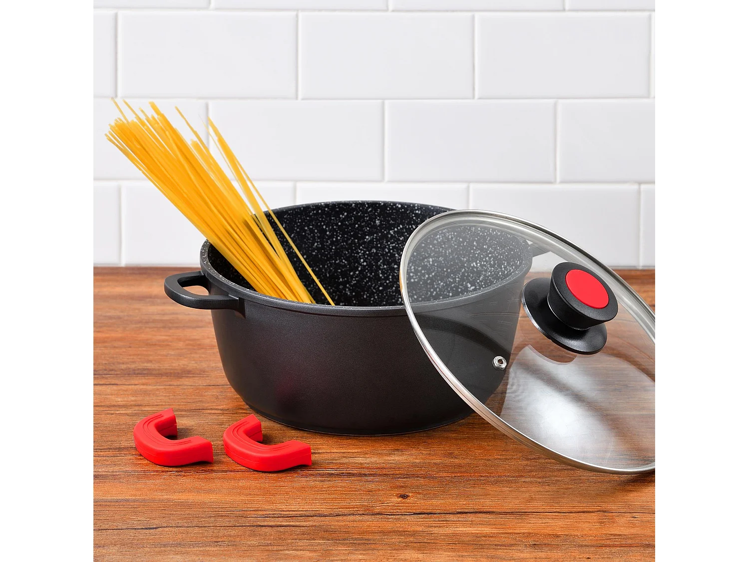 Cocotte Ø20x9cm avec couvercle en fonte d'aluminium CHROMA Bergner