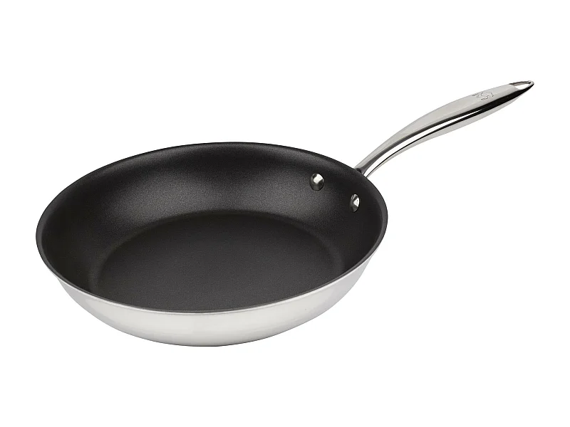 Poêle inox antiadhésive ARGENT Ø24x5cm de MasterPRO