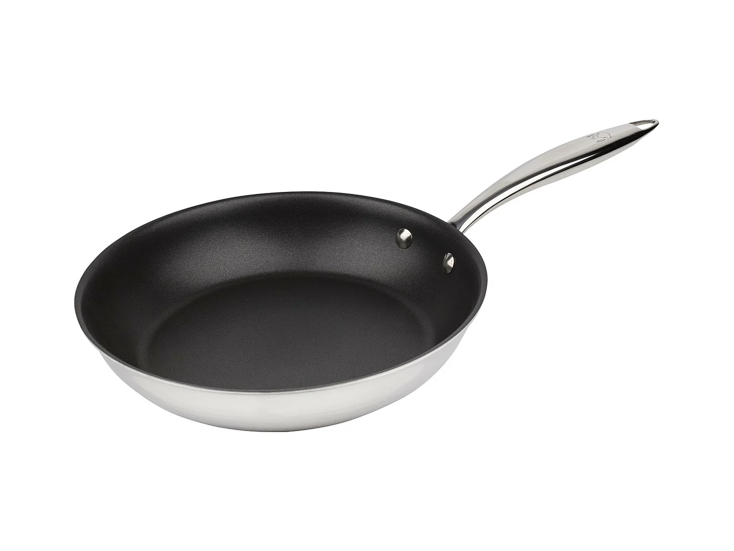 Poêle inox antiadhésive ARGENT Ø24x5cm de MasterPRO