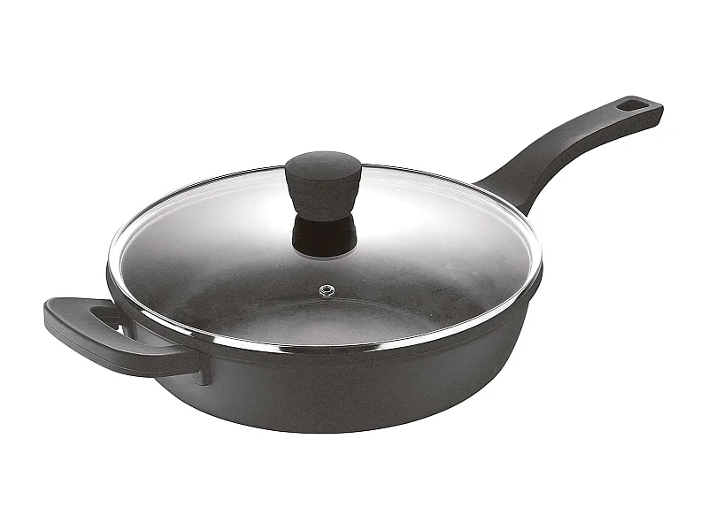 Poêle Honda Ø28x6cm en fonte d'aluminium RETRO avec couvercle Bergner