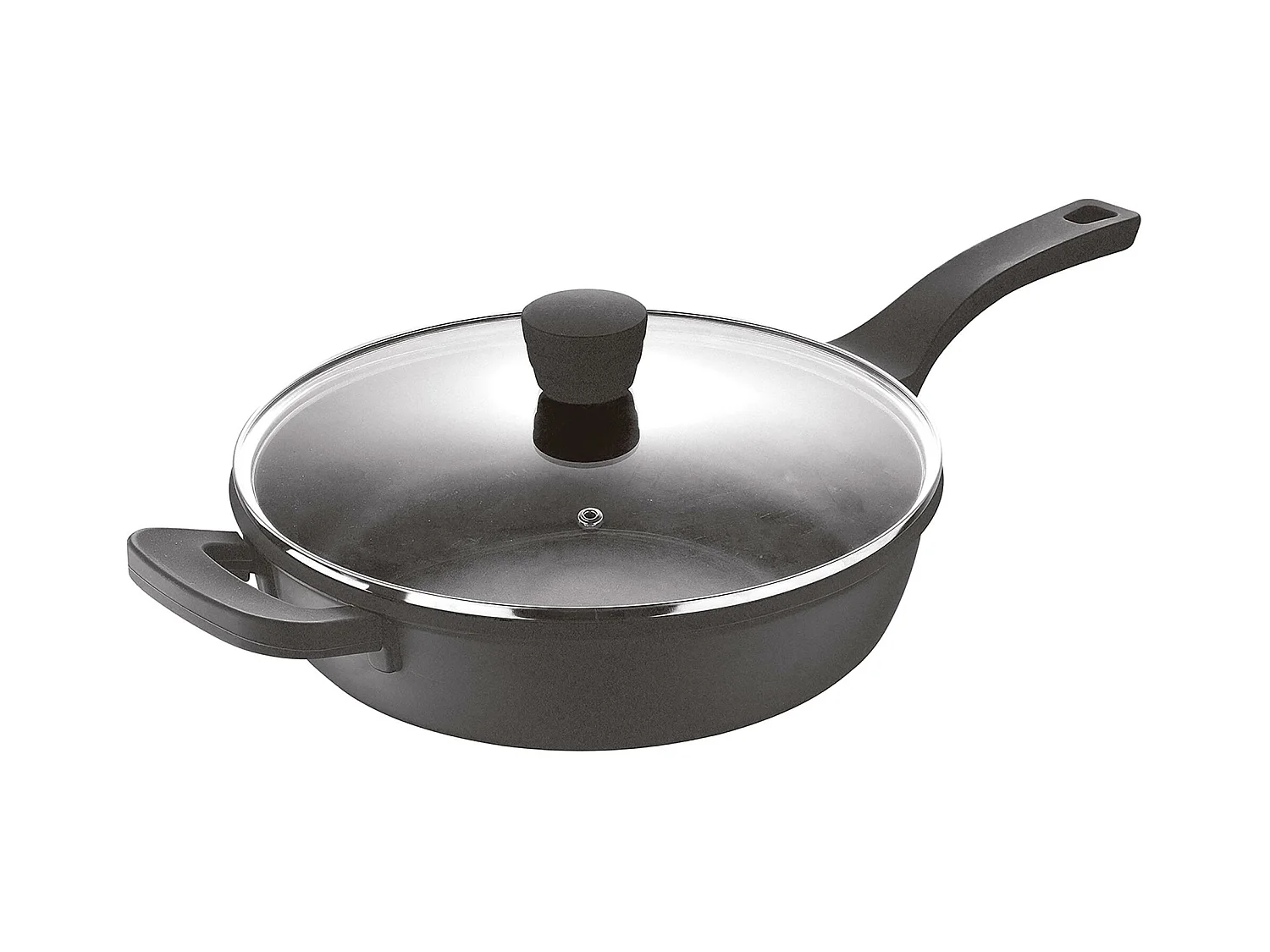 Poêle Honda Ø28x6cm en fonte d'aluminium RETRO avec couvercle Bergner