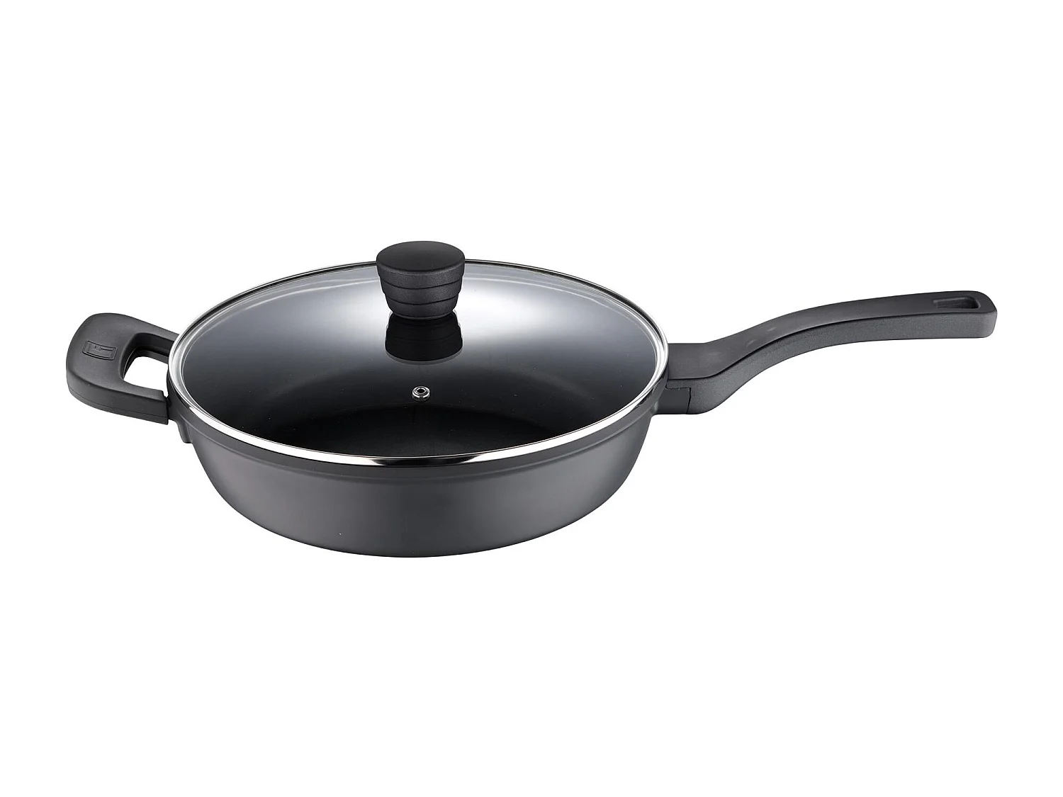 Poêle Honda Ø28x6cm en fonte d'aluminium RETRO avec couvercle Bergner