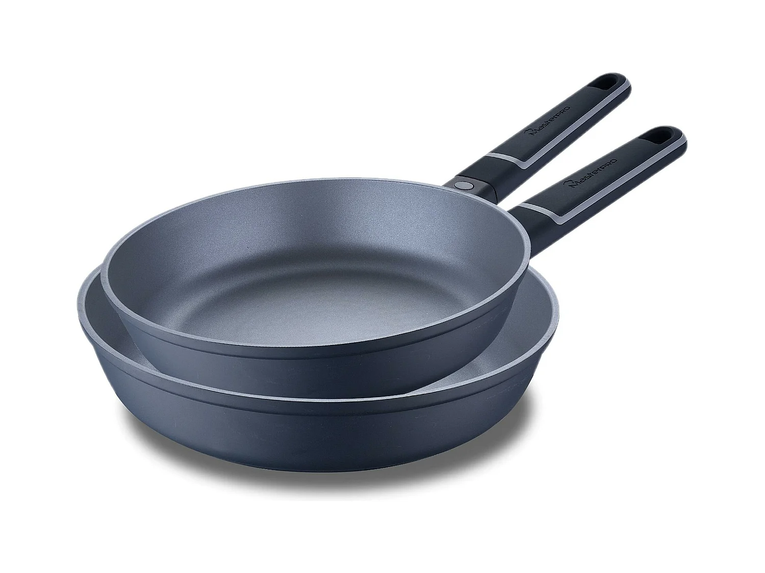 Lot de 2 poêles Ø20Ø26cm INDIGO en fonte d'aluminium antiadhésive MasterPRO