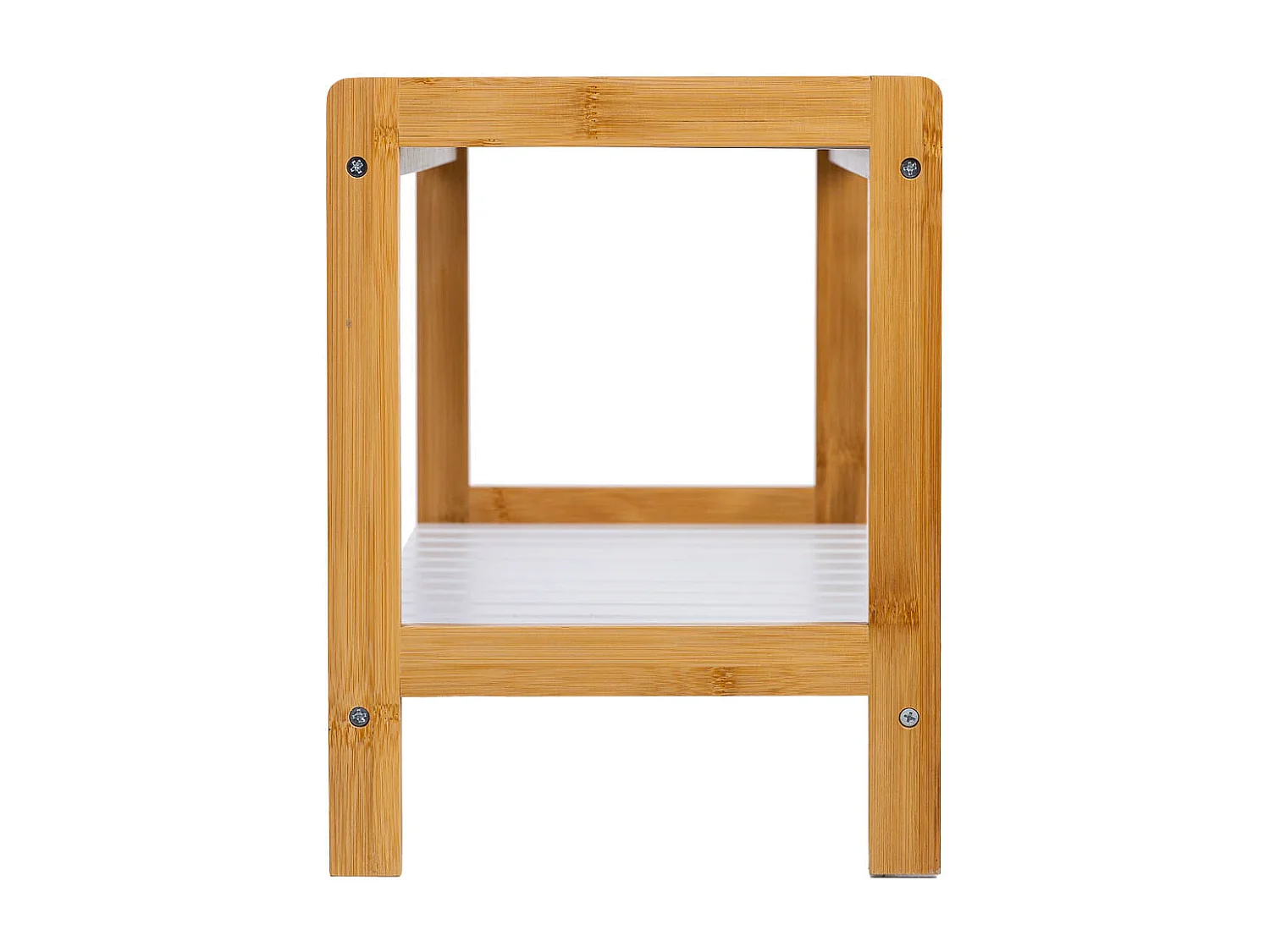 Banco zapatero de madera blanco 70x26x34.5h cm