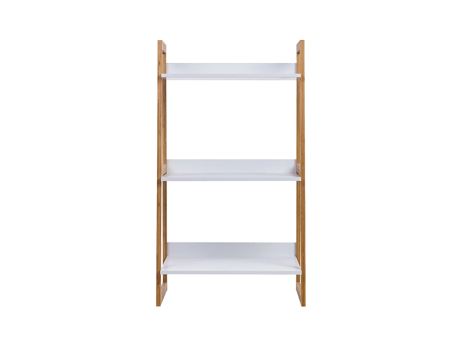 Estantería de madera 3 baldas blanca 50x36x90h cm