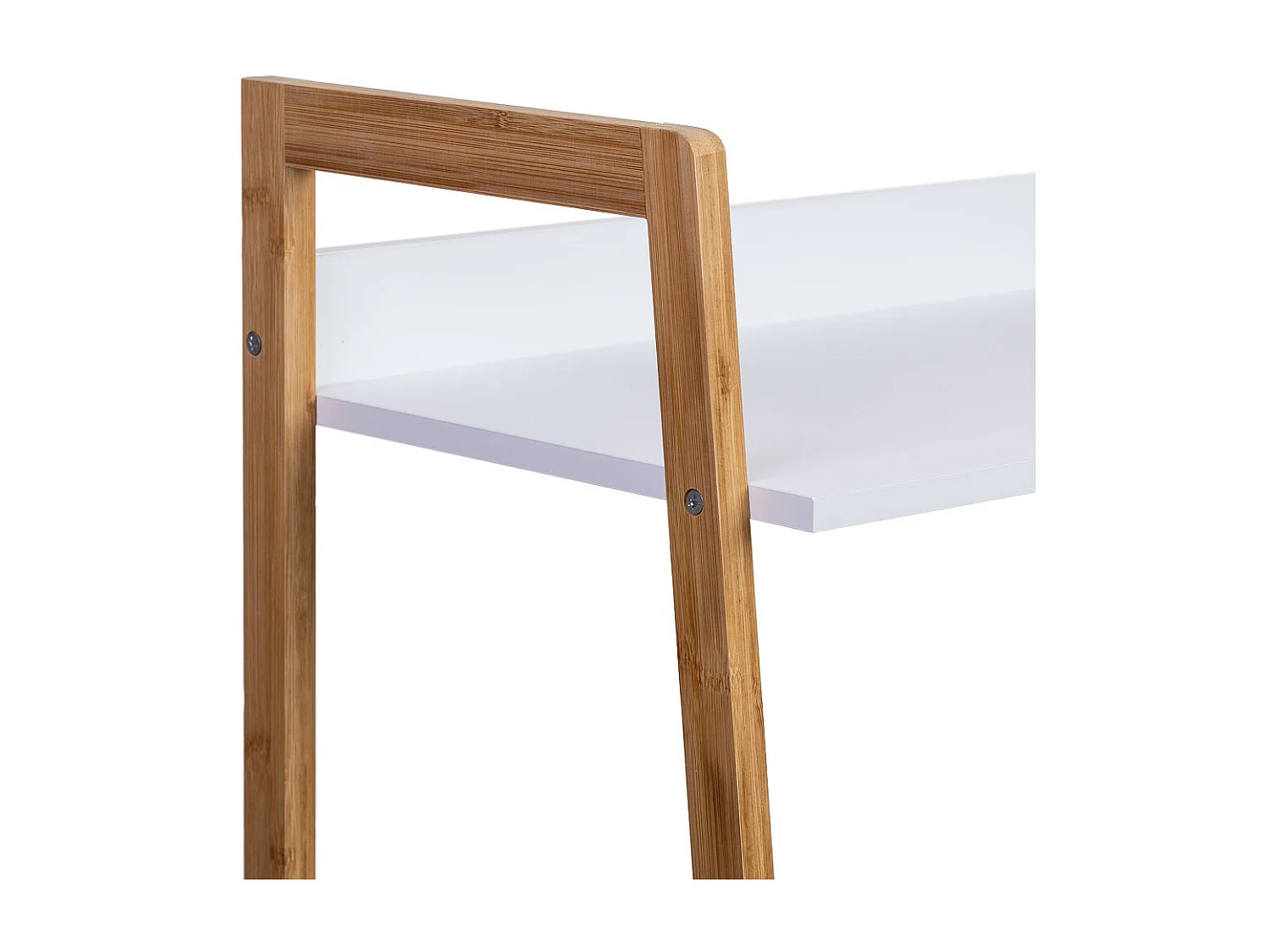 Weißes Holzregal mit 3 Regalböden 50x36x90h cm