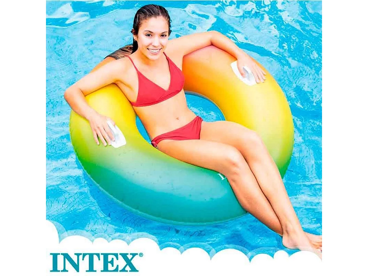 Rueda hinchable gigante Intex con asas +9A Whirl Tube Ø122 cm