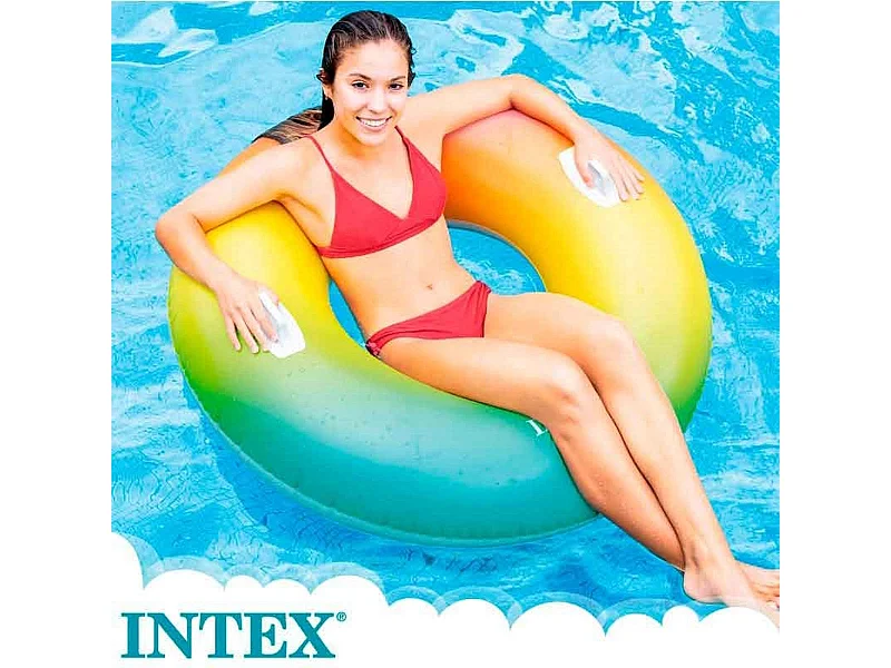 Rueda hinchable gigante Intex con asas +9A Whirl Tube Ø122 cm
