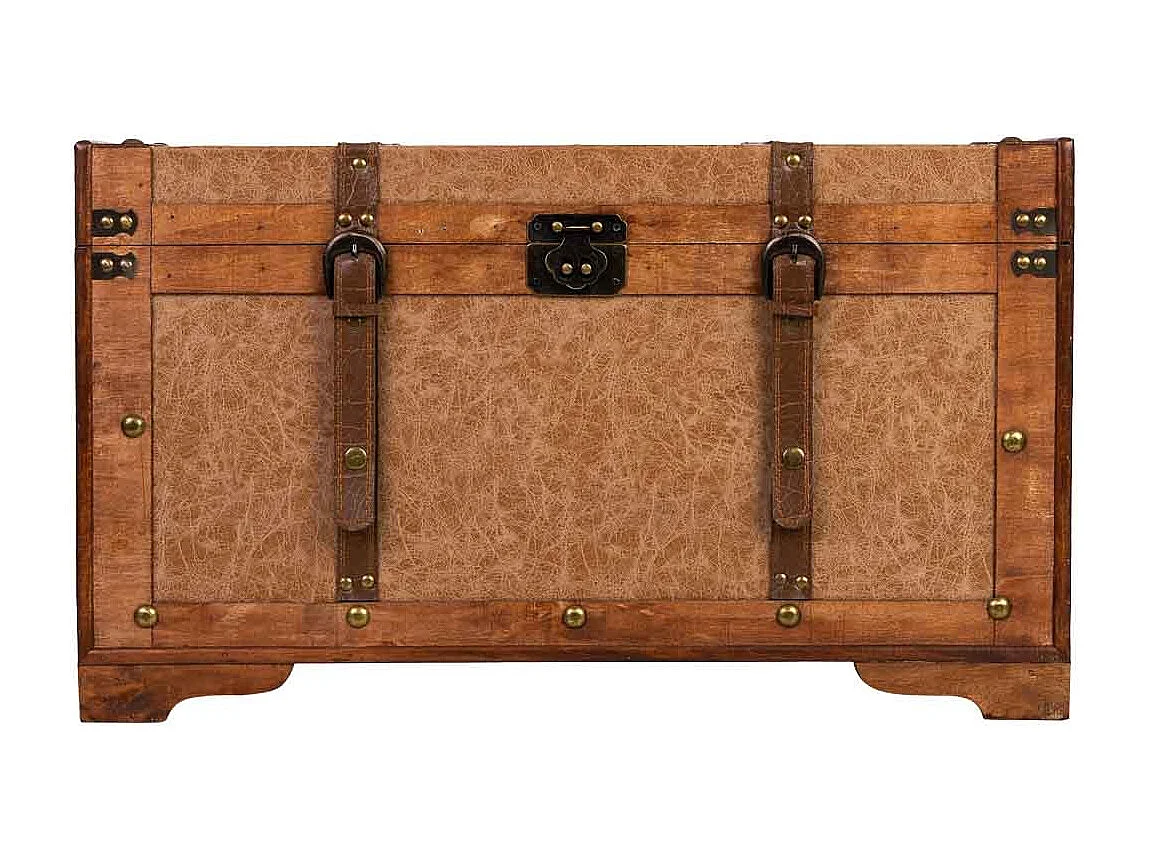 Truhe Holz braun 65x36x38h cm