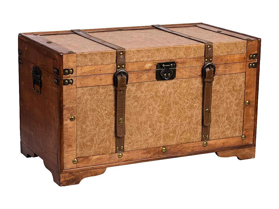 Truhe Holz braun 65x36x38h cm