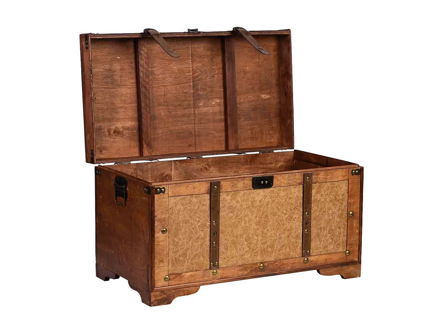 Truhe Holz braun 65x36x38h cm