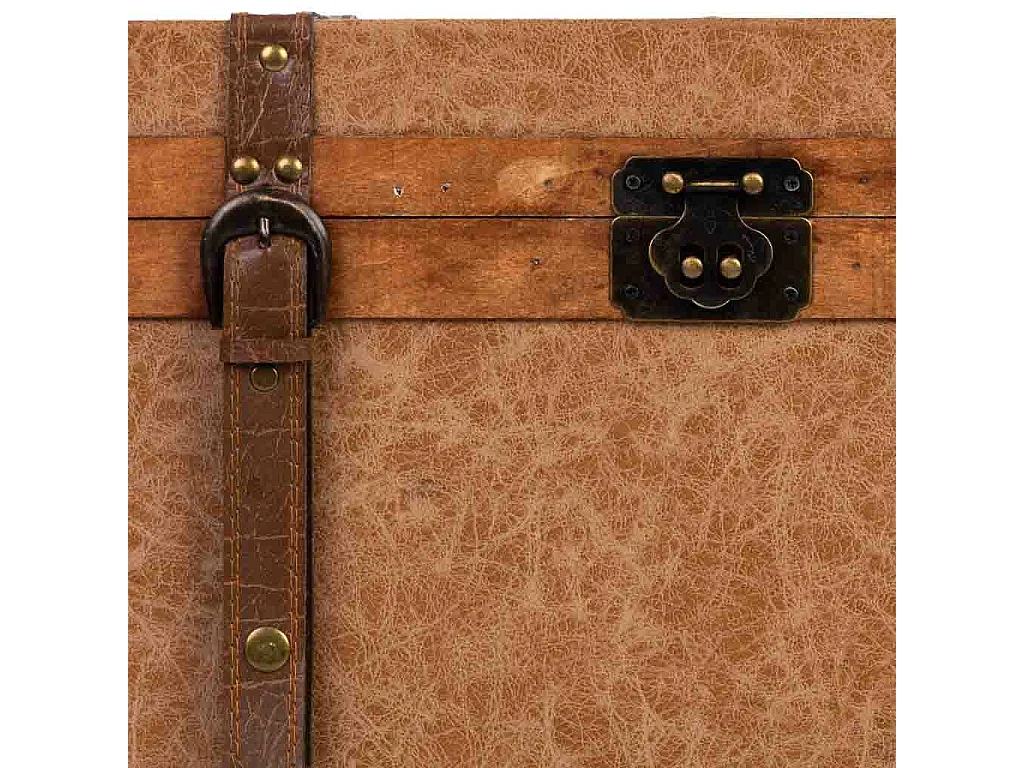 Truhe Holz braun 65x36x38h cm