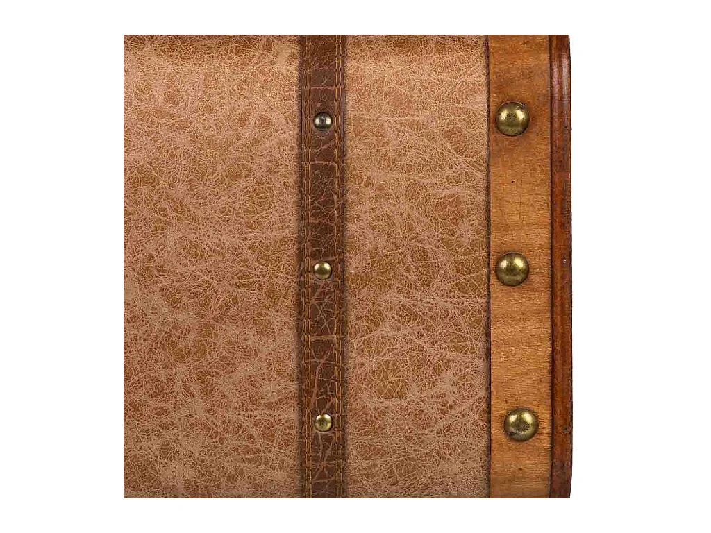 Mala de Madeira Castanha, 38x23x13A cm