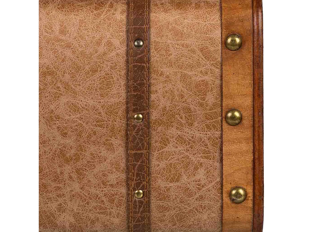 Brauner Holzkoffer 38x23x13h cm