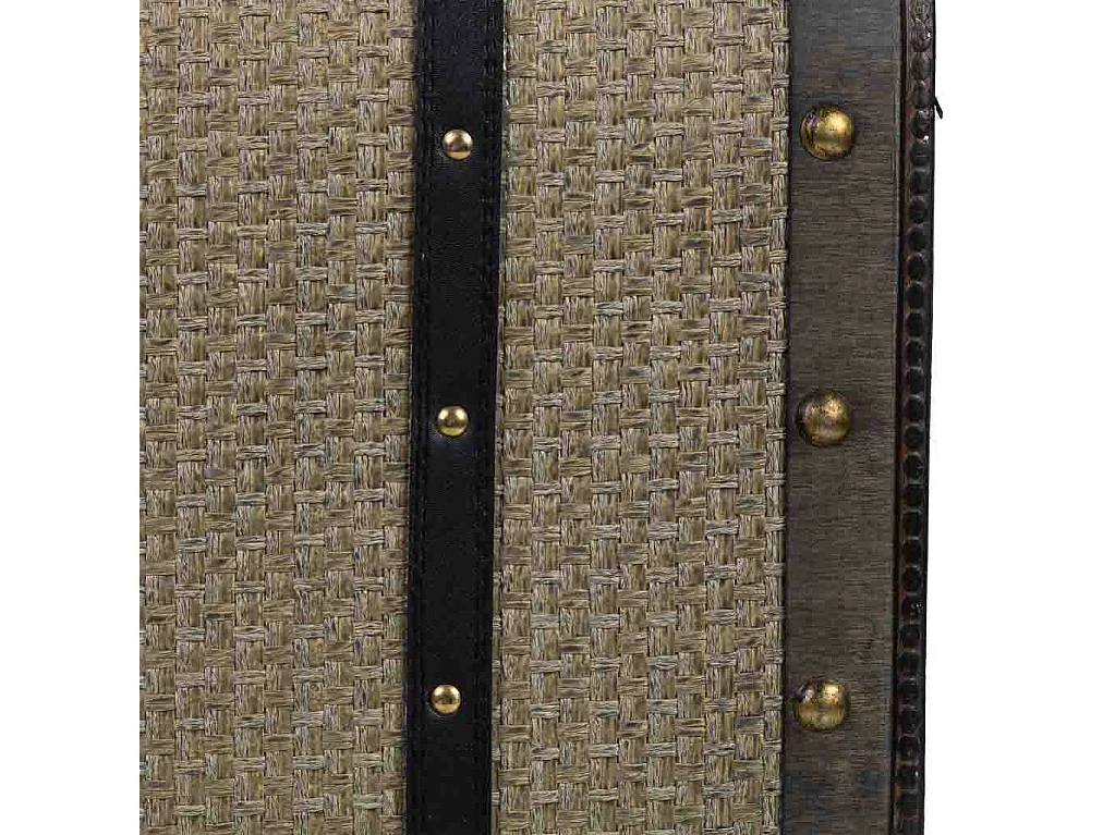 Mala de madeira prateada 45x30x16/38