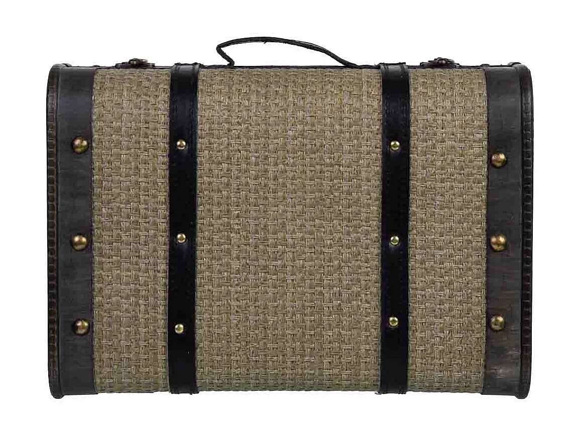 Brauner Holzkoffer 43x30x17h cm