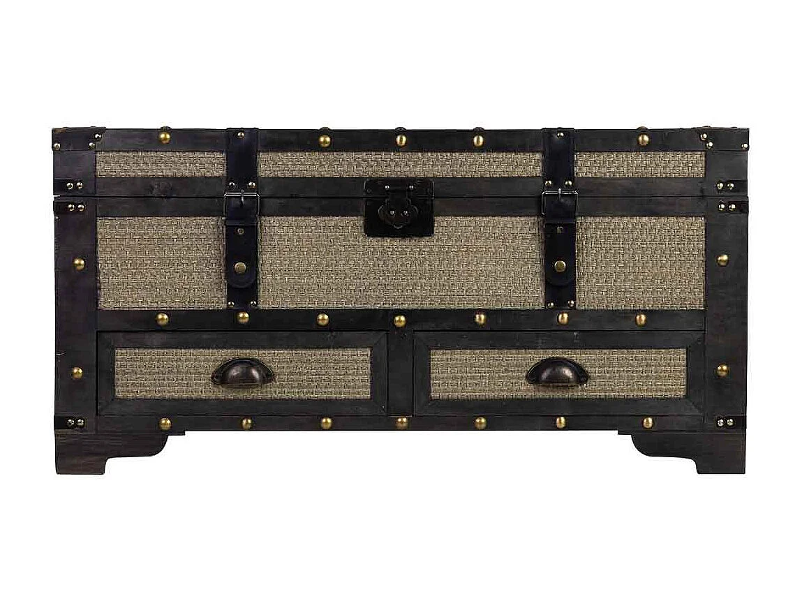 Truhe Holz braun 90x45x45.5h cm