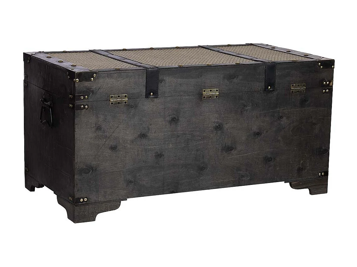 Truhe Holz braun 90x45x45.5h cm