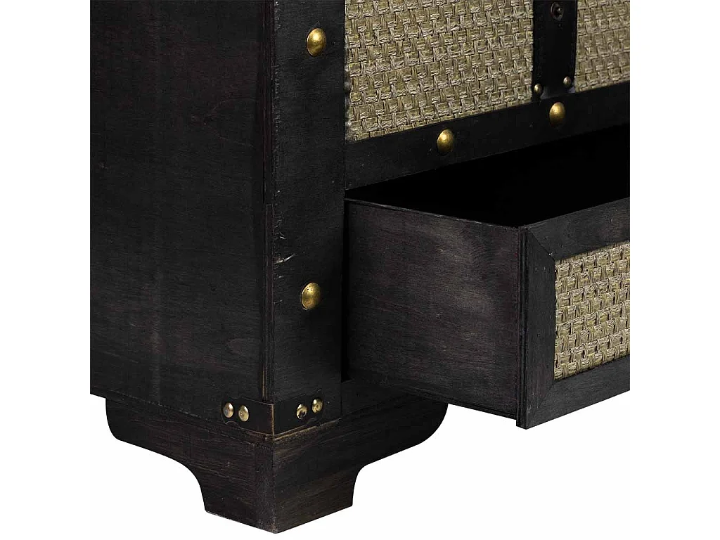 Truhe Holz braun 90x45x45.5h cm